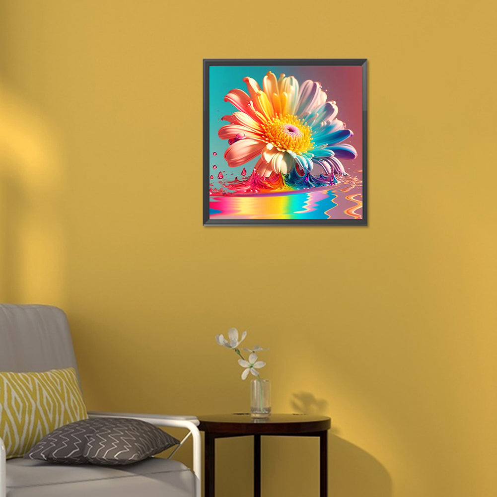 Colorful Chrysanthemum - Full Round Drill Diamond Painting 30*30CM