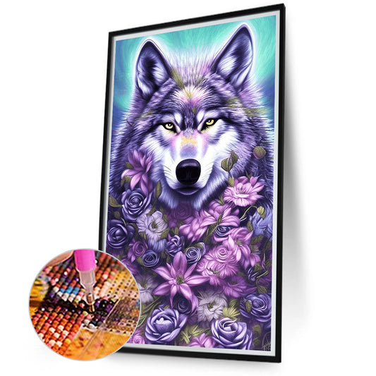Tufted Wolf - Full Square Drill Diamond Painting 40*70CM