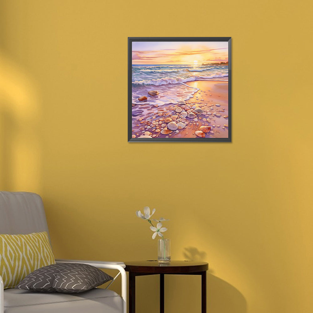 Dream Beach - Full Round Drill Diamond Painting 30*30CM