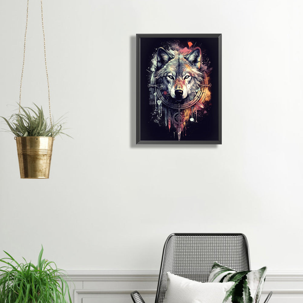 Wolf - Full Square Drill Diamond Painting 30*40CM