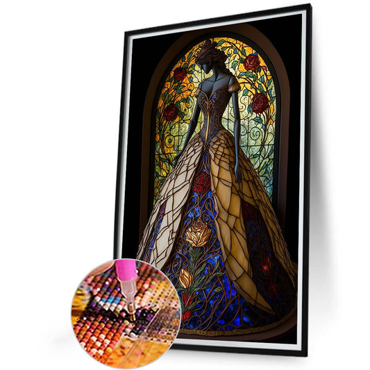 Colorful Skirt - Full Round Drill Diamond Painting 40*60CM