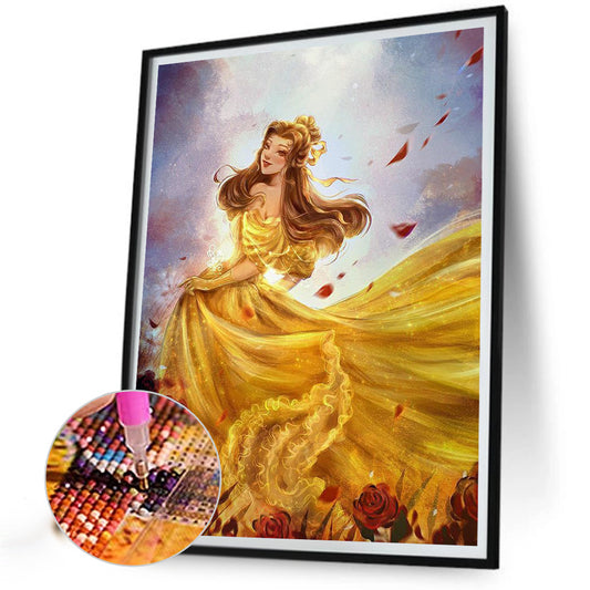 Princess Belle - Full Round Drill Diamond Painting 40*50CM
