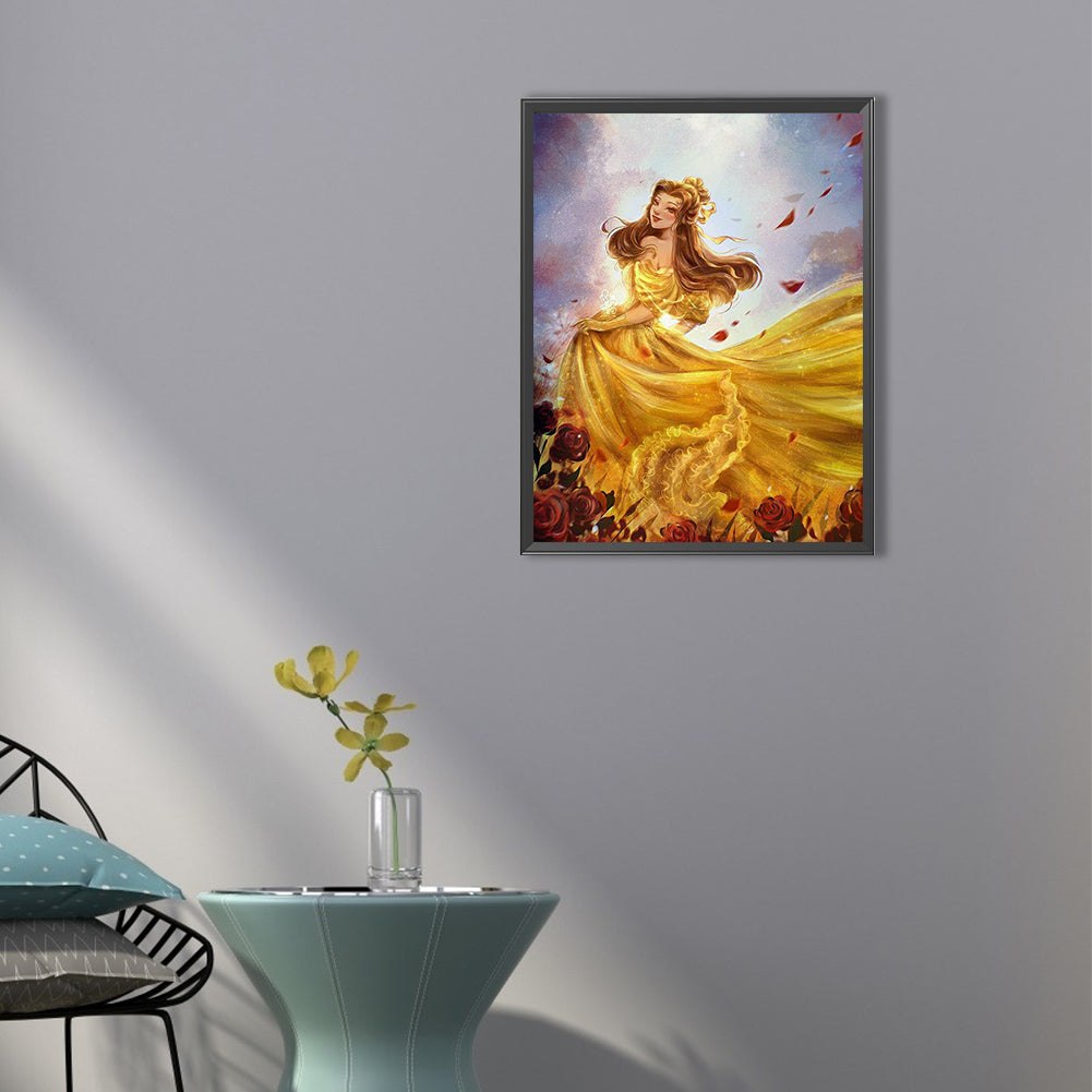 Princess Belle - Full Round Drill Diamond Painting 40*50CM