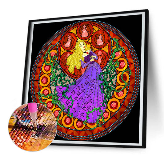Sleeping Beauty Princess - Special Shaped Drill Diamond Painting 30*30CM
