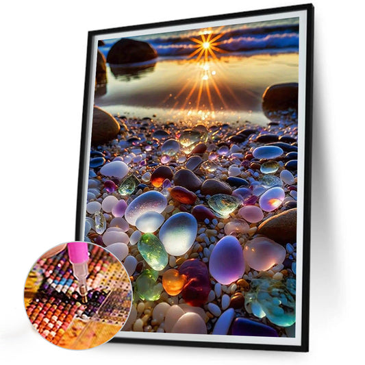 Colored Stones - Full Round Drill Diamond Painting 30*40CM