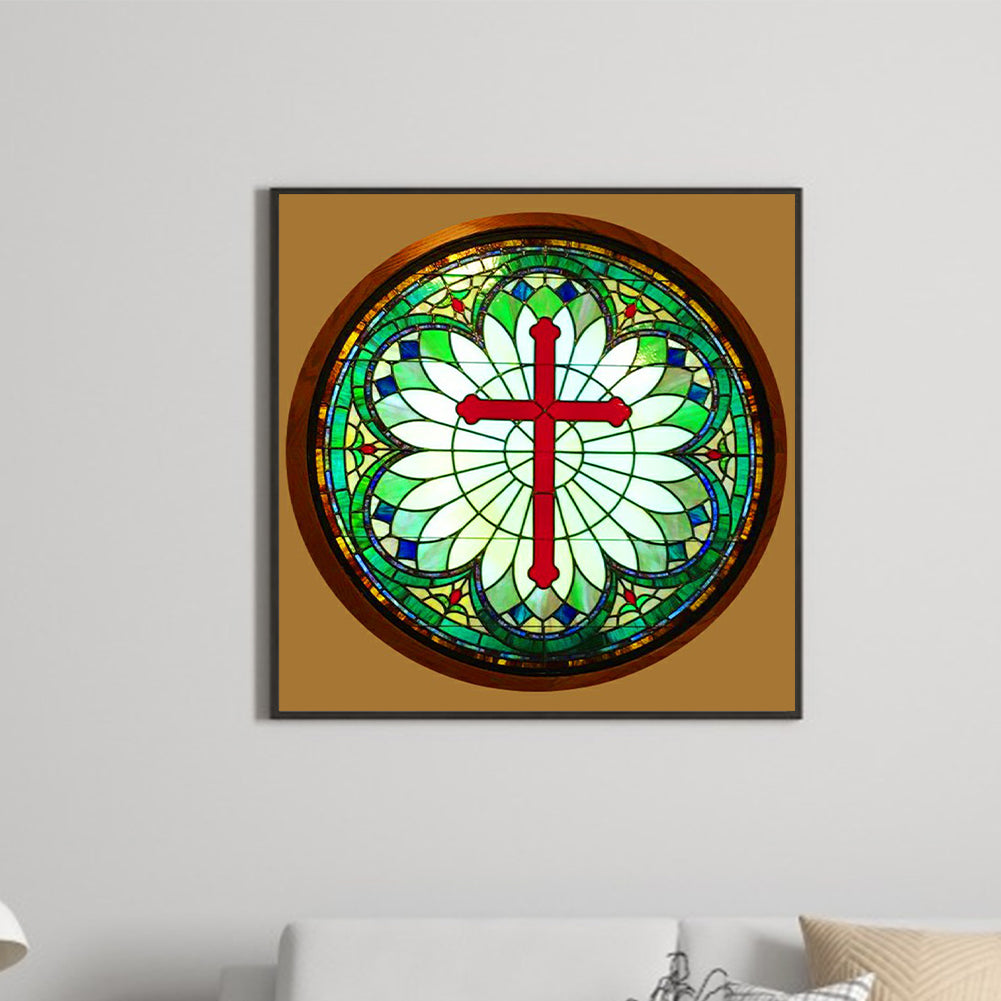 Cross - Full Round Drill Diamond Painting 30*30CM