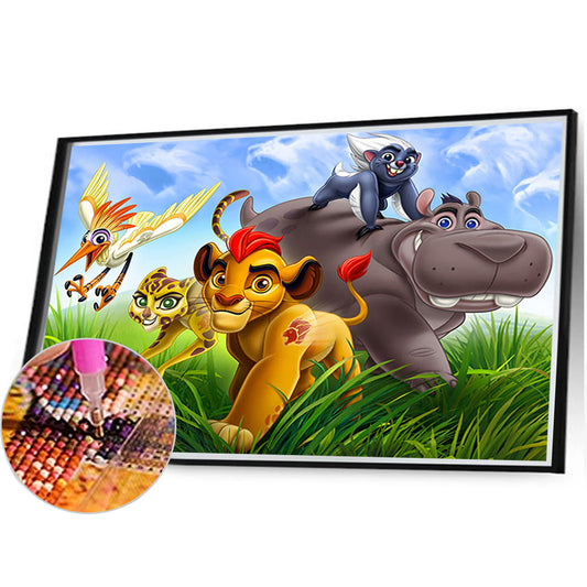 Lion King - Full Square Drill Diamond Painting 30*40CM