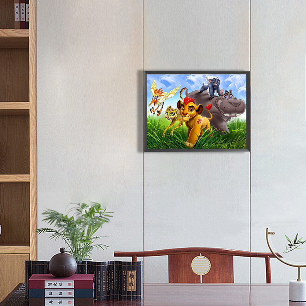 Lion King - Full Square Drill Diamond Painting 30*40CM