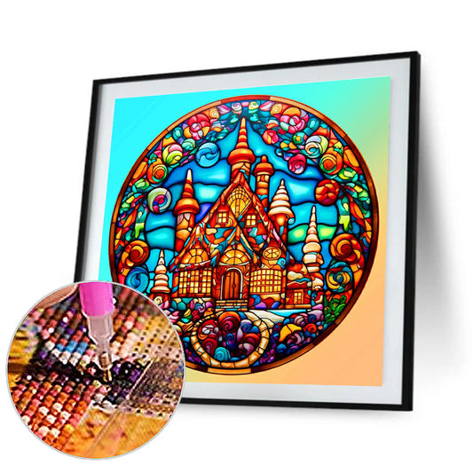 Candy House - Full Round Drill Diamond Painting 30*30CM