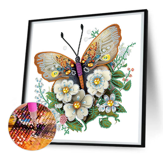 Butterfly - Special Shaped Drill Diamond Painting 30*30CM