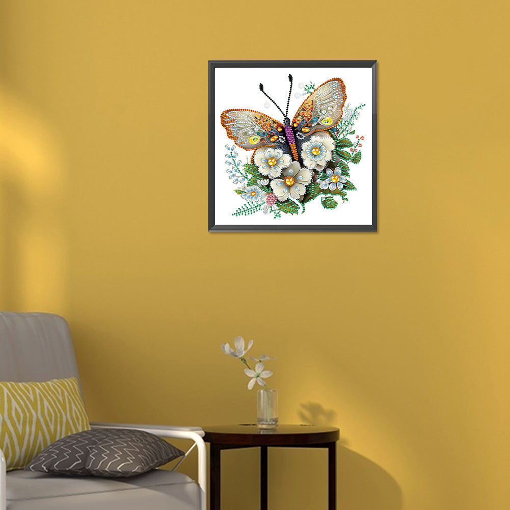 Butterfly - Special Shaped Drill Diamond Painting 30*30CM