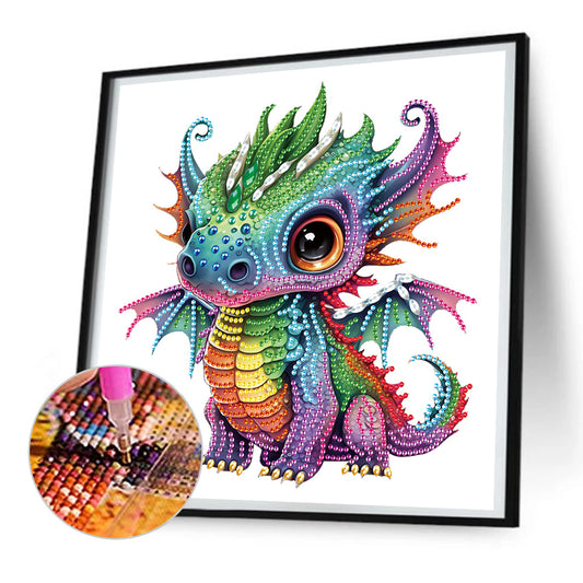 Baby Dragon - Special Shaped Drill Diamond Painting 30*30CM