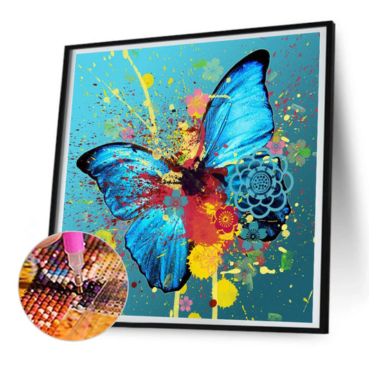 Blossom Butterfly - Full Round Drill Diamond Painting 30*30CM