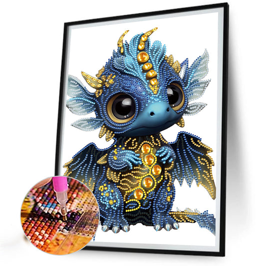 Baby Dragon - Special Shaped Drill Diamond Painting 30*40CM