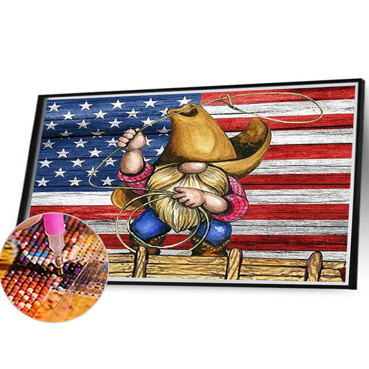 Cowboy Gnome - Full Square Drill Diamond Painting 40*30CM