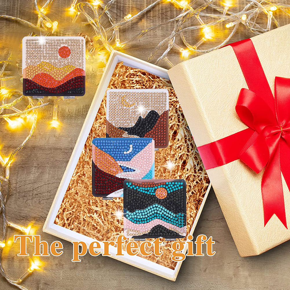 DIY Crystal Diamond Mirror Art Craft Set Paint by Number Kits for Adult and Kids