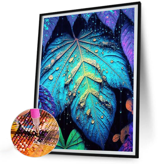 Monstera Leaves - Full Round Drill Diamond Painting 30*40CM
