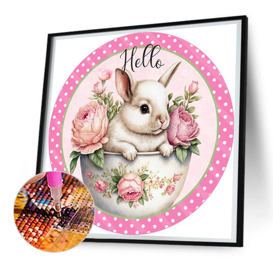 Bunny Garland - Full Round Drill Diamond Painting 30*30CM