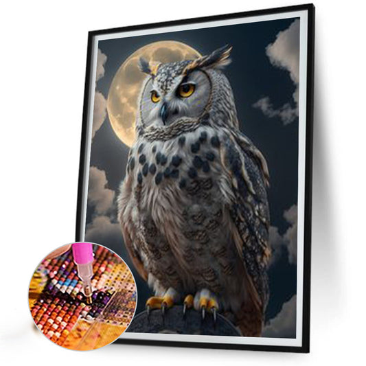 Owl - Full Square Drill Diamond Painting 30*40CM