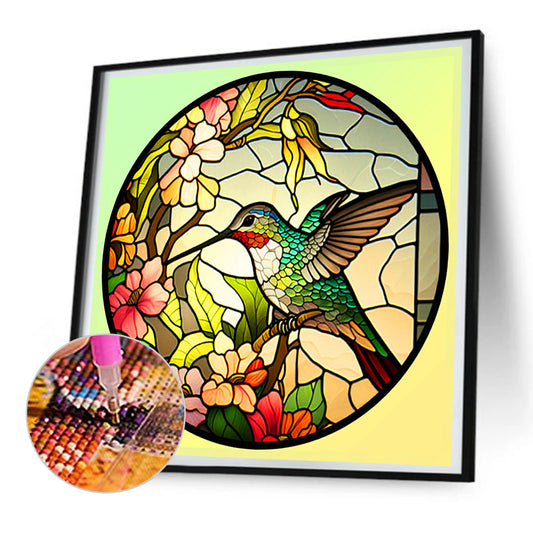 Hummingbird - Full Round Drill Diamond Painting 30*30CM