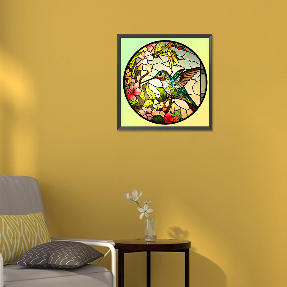Hummingbird - Full Round Drill Diamond Painting 30*30CM