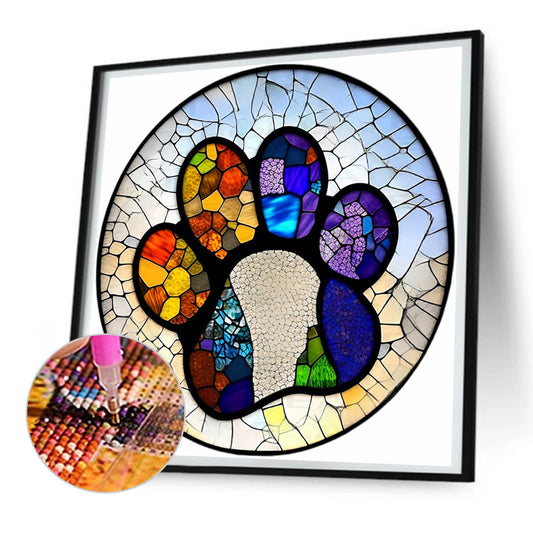 Paw Prints - Full Round Drill Diamond Painting 30*30CM