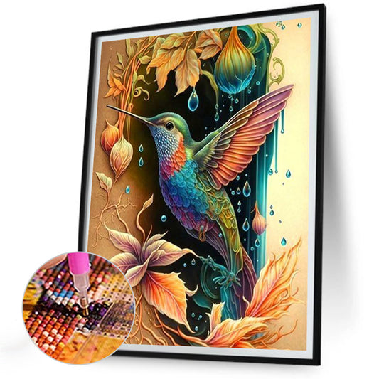 Hummingbird - Full Round Drill Diamond Painting 30*40CM
