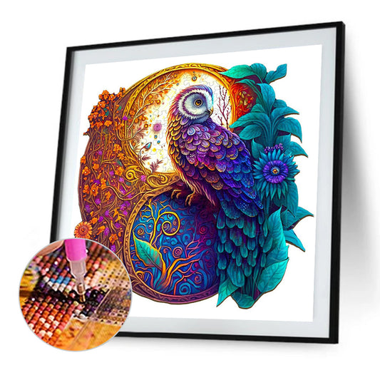 Medallion Owl - Full Round Drill Diamond Painting 35*35CM