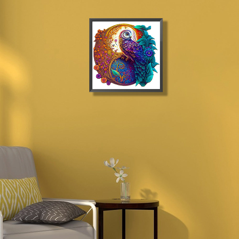 Medallion Owl - Full Round Drill Diamond Painting 35*35CM