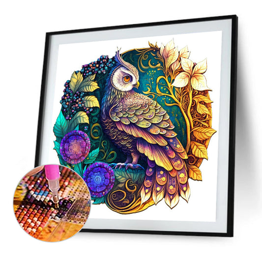 Medallion Owl - Full Round Drill Diamond Painting 35*35CM