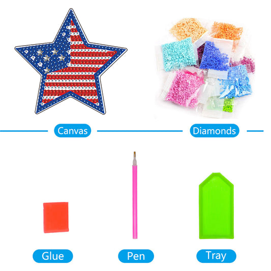 DIY Aeolian Bells Pendant Craft Diamond Art Pendant Diamond Embroidery Kit Decor