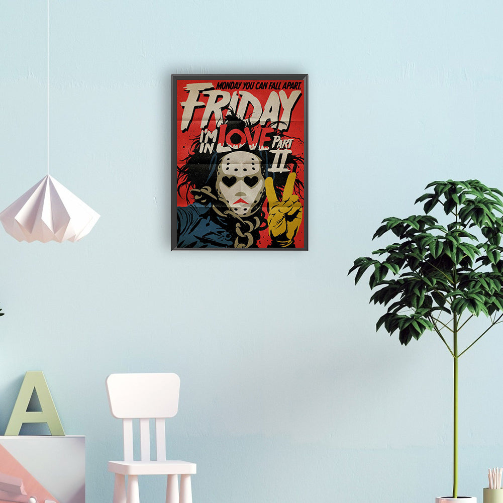 Horror Funny Pictorial - Full Round Drill Diamond Painting 30*40CM