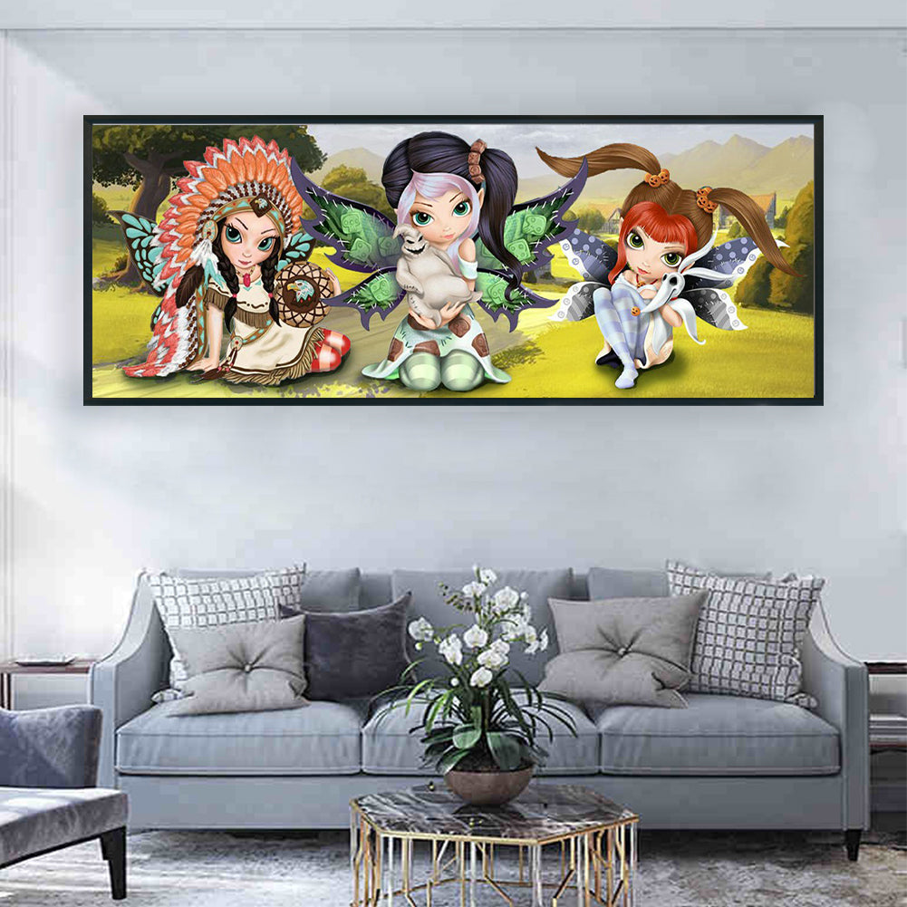 Elves - Full Round Drill Diamond Painting 80*30CM