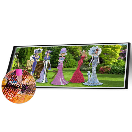 Miss - Full Round Drill Diamond Painting 80*30CM