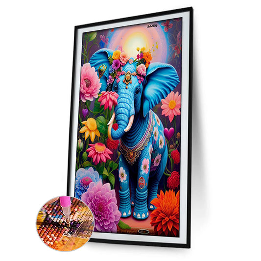 Elephant - Full Round Drill Diamond Painting 50*80CM