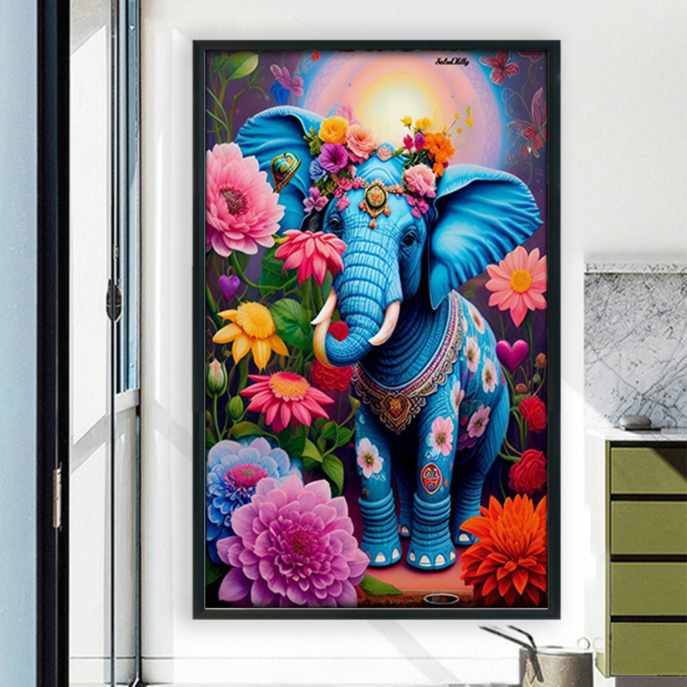 Elephant - Full Round Drill Diamond Painting 50*80CM