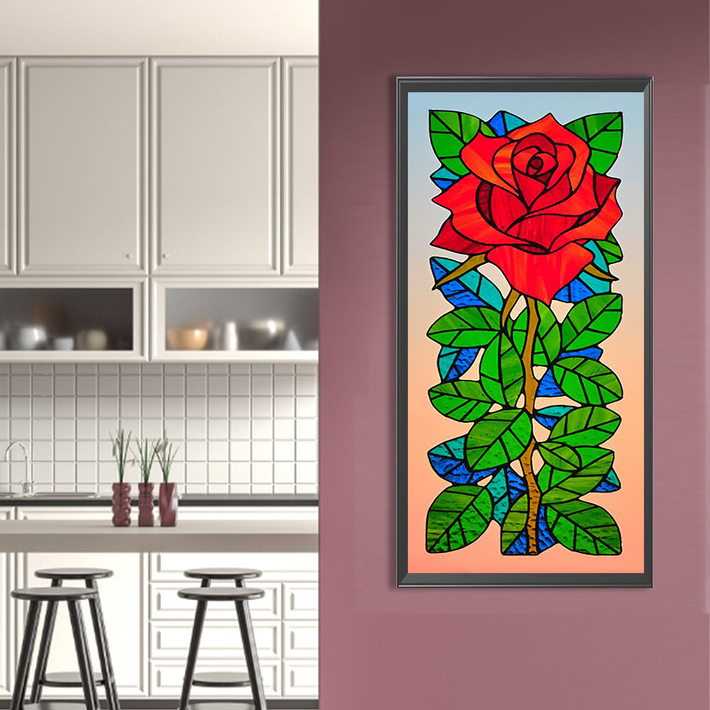Rose - Full Round Drill Diamond Painting 30*70CM