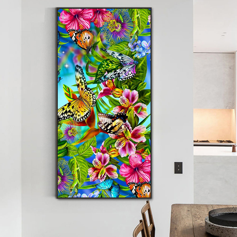 Butterflies - Full Round Drill Diamond Painting 40*80CM