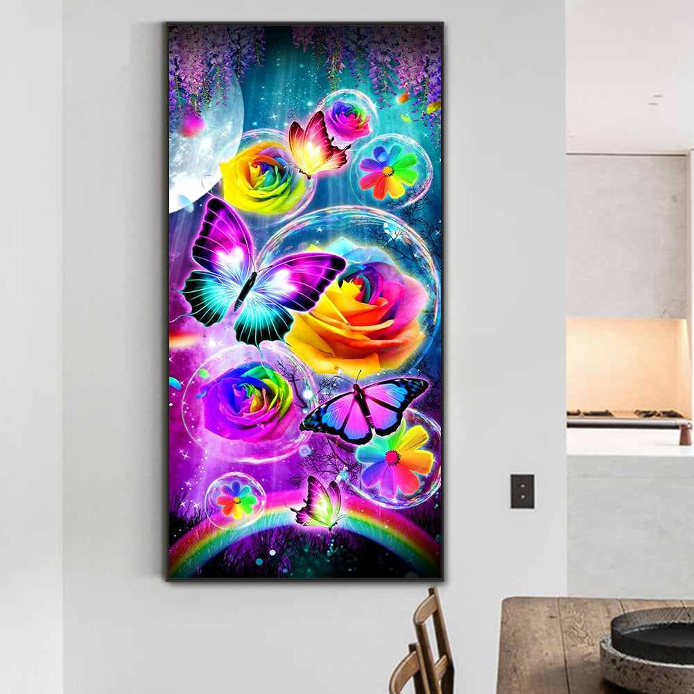 Butterflies - Full Round Drill Diamond Painting 40*80CM
