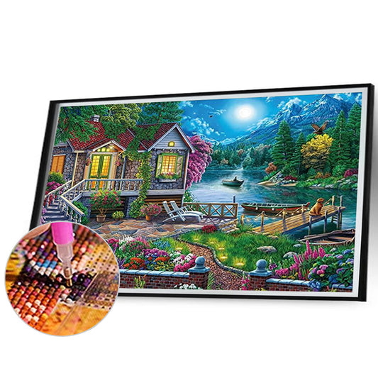 Garden House - Full Round Drill Diamond Painting 70*50CM