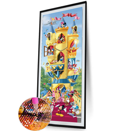 Disney Family Portrait - Full Round Drill Diamond Painting 35*100CM