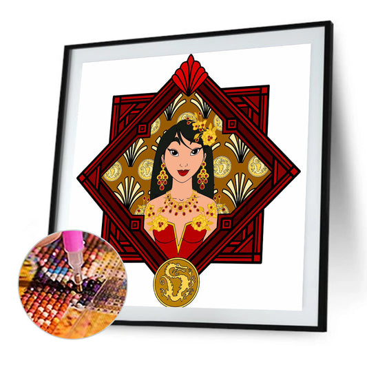 Disney Princess Jasmine - Full Round Drill Diamond Painting 40*40CM