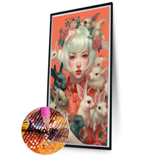 Beauty And Pets - Full Square Drill Diamond Painting 40*70CM