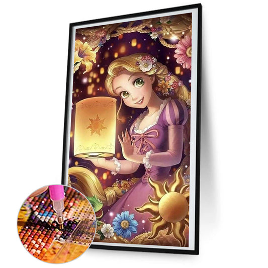 Long Hair Princess - Full Round Drill Diamond Painting 45*80CM