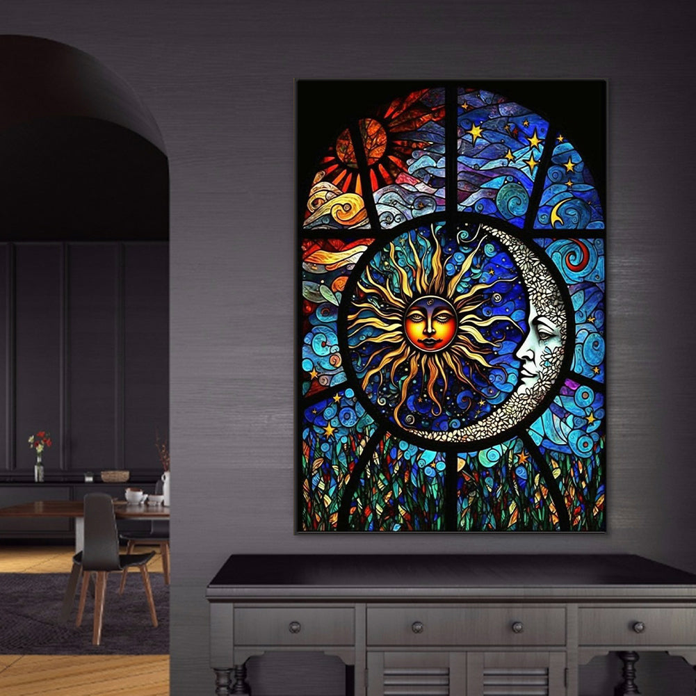 Sun Moon Chart - Full Round Drill Diamond Painting 50*70CM