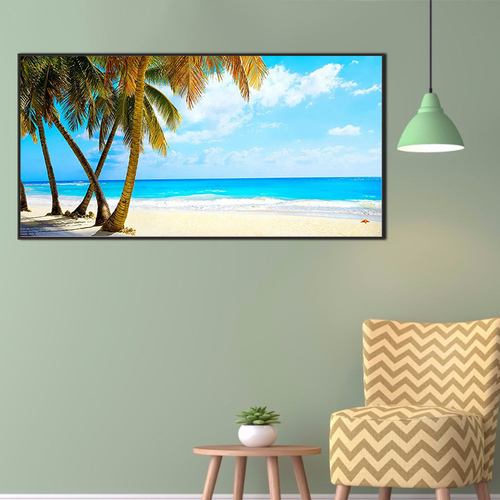 Tamsui Beach - Full Round Drill Diamond Painting 80*40CM