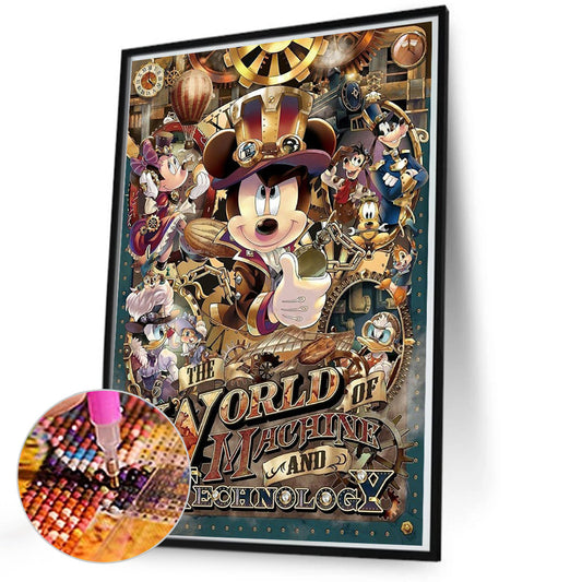 Mickey Mouse - Full Round Drill Diamond Painting 50*70CM