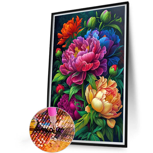 Peony - Full Round Drill Diamond Painting 40*60CM