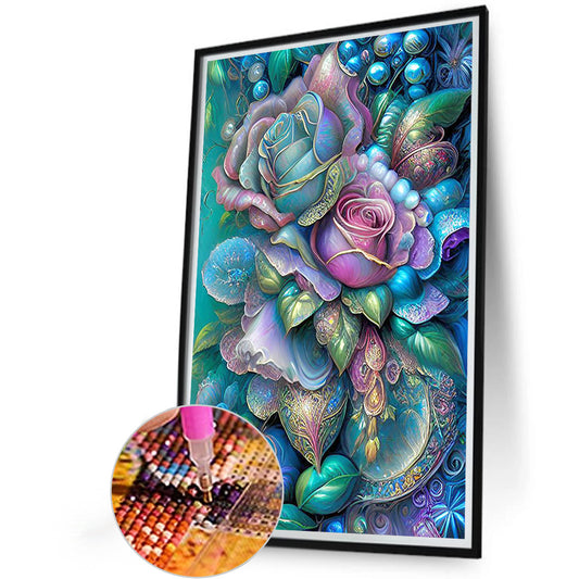 Metal Rose - Full Round Drill Diamond Painting 40*60CM
