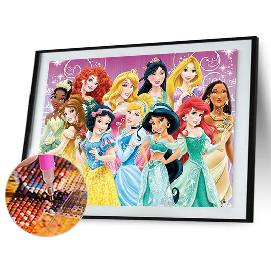 Princess Collection - Full Round Drill Diamond Painting 40*30CM